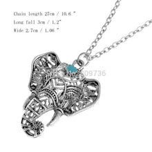 2017 Boho Antique Silver Necklaces Pendants Ethnic Elephant Choker Necklace