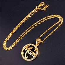 Collare Crystal Mom Gift Necklaces & Pendants Gold Color Rhinestone Necklac