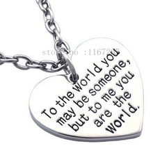 Birthday Gift for MOM girl friend You are My World Heart "to the world you