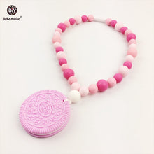 Let's Make Silicone Biscuits Pandent Necklace Chewable Beads BPA Free Can C