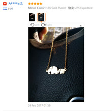 Mom And Baby Elephant Necklaces Pendants Women Fashion Jewelry 2017 Collier