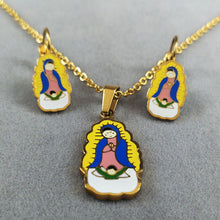 2017 Family Blue Enamel Stainless Steel Jewelry Set Women Mom and Boy Gold