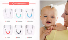 TYRY.HU U Shaped Mom Long Necklace Accessories for Baby Silicone Teether Te