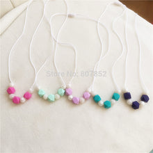 2pcs/lot BPA Free DIY Silicone Baby Safe Dummy Teething Necklace Silicone H