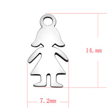 Family Baby Kids Charm Bracelets Stainless Steel Ball Beads Chains For Mom