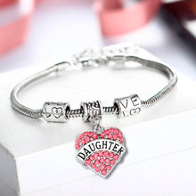 Women Fashion Jewelry Crystal Rhinestone Love Heart Sister/Mom/Daught Brace