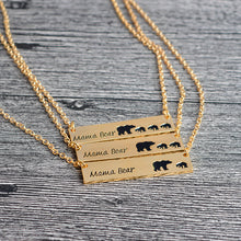Hot Sale Dropship New Fashion New Mom Love Mama Bear and two baby bears Nec
