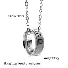 1Pcs Fashion DAD /MOM Titanium Steel Pendant Necklace 2017 New Silver Chain