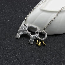 Elephant And Her Little Peanuts Necklace MOM Baby Love Fiercely Protective