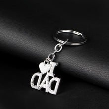 I Love Mom Dad Papa Mama Heart Keychain For Women Father's/Mother's Day Let