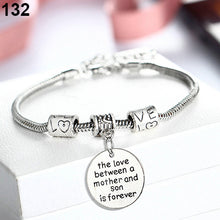 Family Mother Mom Son Daughter Grandmother Bangle Bracelet Charm Chic Jewel