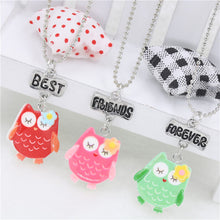 2017 Mom And Daughter BFF Jewelry 3Pcs/ Set Best Friends Charms Cut Owl Cho
