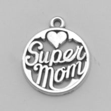 HAEQIS Trendy Mother's Day Alloy Super Mom Pendant Charms Vintage Letter Ch