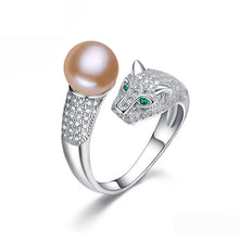 Real freshwater pearl rings cultured double pearl rings silver 925 for wome