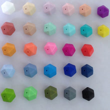 5pcs/lot 17mm Silicone Hexagon Beads BPA Free 100% Food Grade Silicone Loos