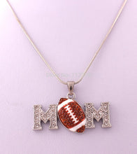 Mother's Day Gift 5pcs a lot rhodium plating zinc alloy football MOM pendan