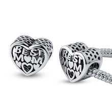 GAGAFEEL Mother's Gifts Heart Beads Fit Original Pandora Bracelets Bangles