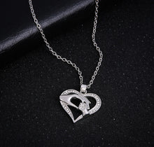 2017 New Mom Necklace Baby Heart Pendant Mother Daughter Son Child Family L