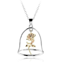New Charms Choker Collier Femme Rose Pendans Necklaces Beauty And The Beast