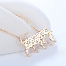 Todorova 10pcs Gold Silver Cat Mom Holding her Kid Kitten Animal Necklace P