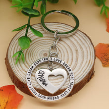 XIAOJINGLING Hollow Heart Keyring Charm Fashion Keychain Women Jewelry 'HOP