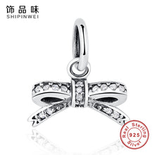 Shipinwei Genuine 100% 925 Sterling Silver Orchid MOM Heart Pendant Charm B