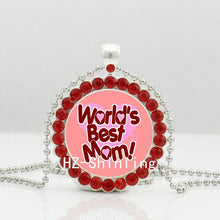 2017 New World's Best Mom Necklace Mother's Day Gifts Best Mom Crystal Pend