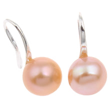 YYW Wedding Bridal  Mom Jewelry Drop Earrings Gold color Real White Pink Pu