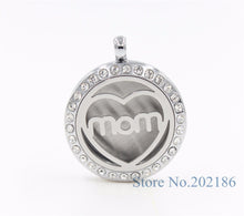 XX14 Stainless Steel Aromatherapy Diffuser "Mom Heart "Locket Floating per