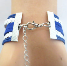 Infinity  Love BASEBALL MOM Team sports Bracelet   Wristband  charm wish fr