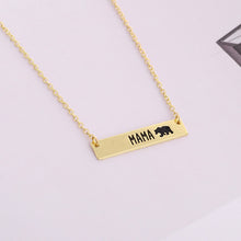 Fashion Mama Bear maxi necklace women jewelry Bar Necklace animal jewelry F