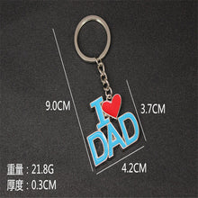 New Brand keychains mom Heart Keychain I Love Mom and I Love Dad key chain-