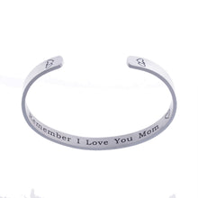 Bespmosp Vintage Bangle Stainless Steel" Forever And Always Remember I Love