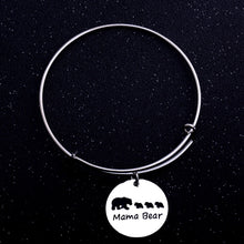 MAMA Bear Cute Animal Family Love Mother's Birthday Gifts Charm Bracelet Wo
