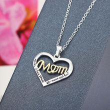 2017 NEW Fashion Mother's Day Love Gift Mom Letter Heart Rhinestone Pendent