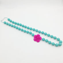 Silicone teething Necklace Flower, Silicone Nursing Necklace Breastfeeding