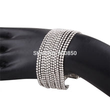 Europe HOT Golden Silvery Female Rhinestone Multilayer Bracelet Women Boho