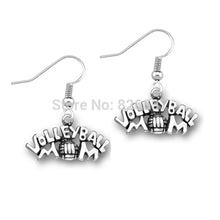 Skyrim Zinc Alloy antique silver plated volleyball mom earrings jewellery-i