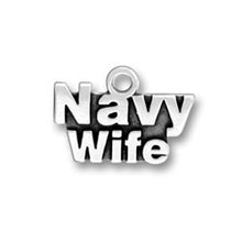 my shape 20Pcs/lot Zinc Alloy Sliver Plated Word Charms Navy Mom Navy Brat