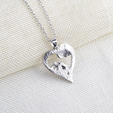 Mom In Heart Necklace Infinity Love For Mum Red Crystal Rhinestones Rose Pe