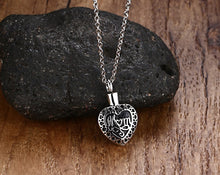 2016  Personalized Mom Heart Cremation Urn Necklace Keepsake for Dear Mom-i
