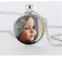 PERSONALIZED PHOTO PENDANT Custom Necklace Photo of Your Baby Child Mom Dad