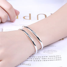 2017 B071 Wholesale silver bangle bracelet silver fashion jewelry C CUFF no