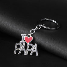 Family Jewelry Gifts Fashion Creative Enamel Letter Keychain I Love MAMA/MO