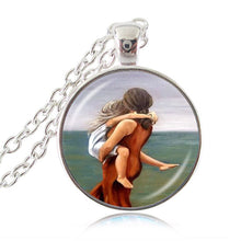 Mom Mother and Son Daughter Photo Necklace Family Gift Forever Love Jewelry