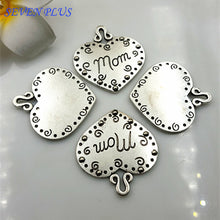 High Quality 10 Pieces/Lot 36mm*38mm Antique Silver Plated Heart Shaped Let