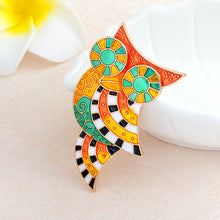 Bright colorful owl bird brooch Pins for sweaters Brooch Pins Coat Jacket B