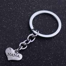 Heart Keyring Love Mothers Fathers Niece NANA Grandma Sisters Best Friends