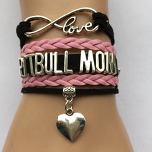 Drop Shipping Infinity Love Pitbull Mom Bracelet  Best Dog Pet Lover Friend
