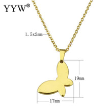 YYW Women Lover Mom Long Chain Necklace Original/Gold Color Stainless Steel